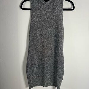 Zara Sparkling Gray Mini Dress